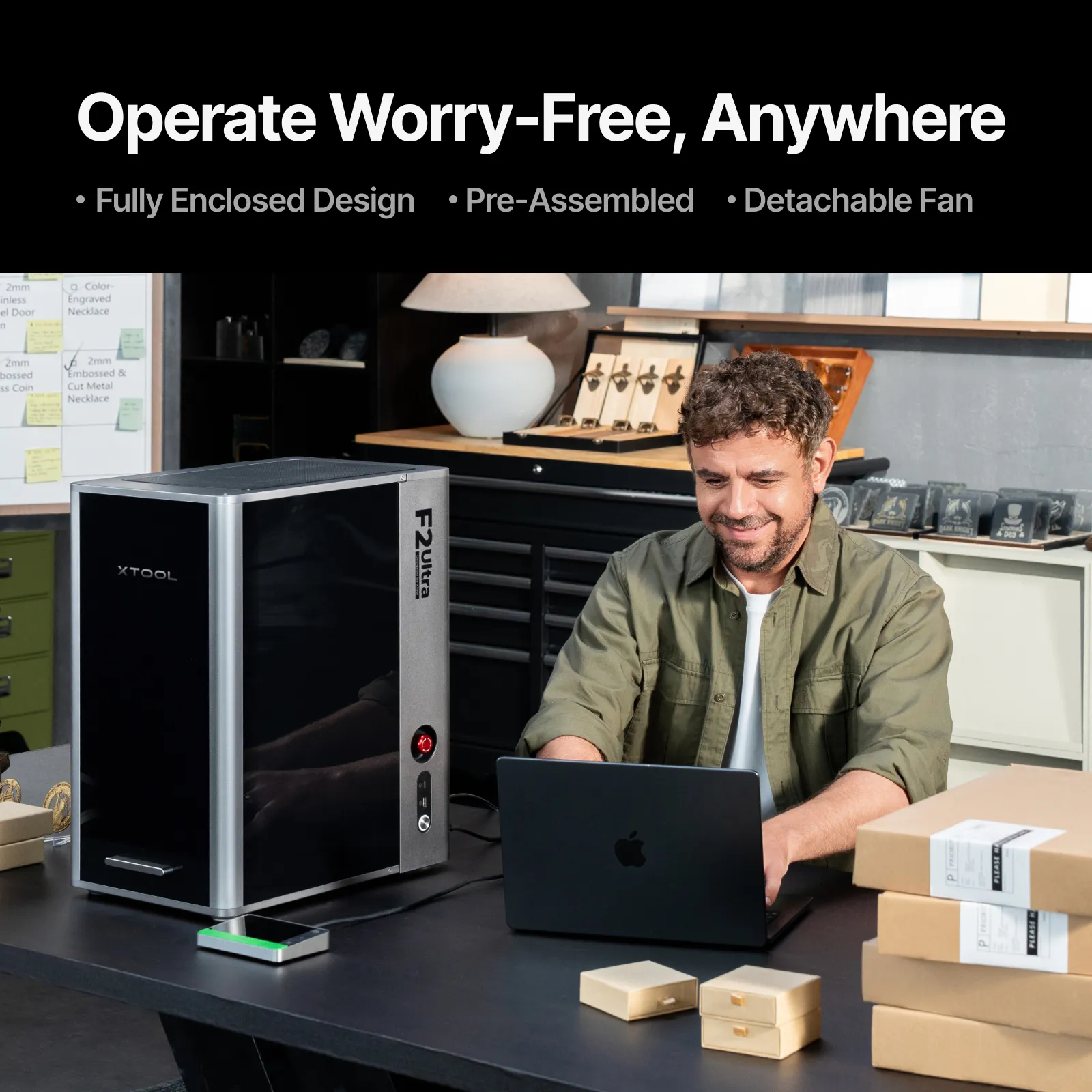 xTool F2 Ultra 60W MOPA & 40W Diode Dual Laser Engraver - Image 10