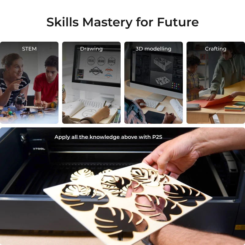 xTool P2S 55W Desktop CO2 Laser Cutter for Education - Image 12