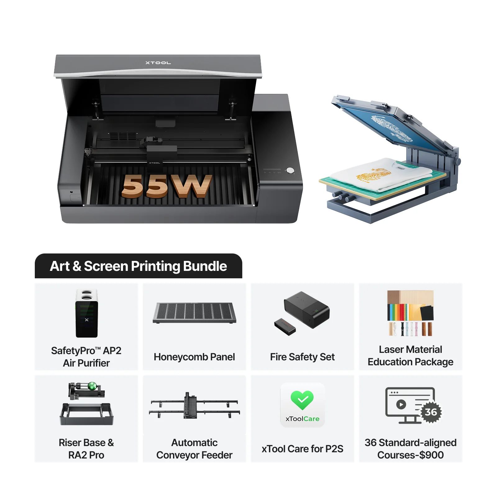 xTool P2S 55W Desktop CO2 Laser Cutter for Education - Image 20