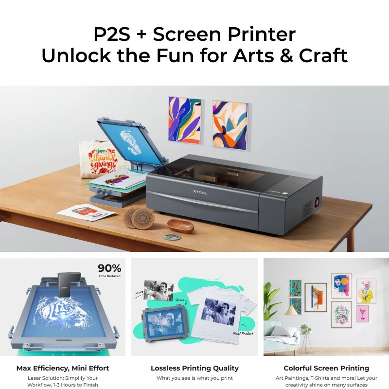 xTool P2S 55W Desktop CO2 Laser Cutter for Education - Image 9