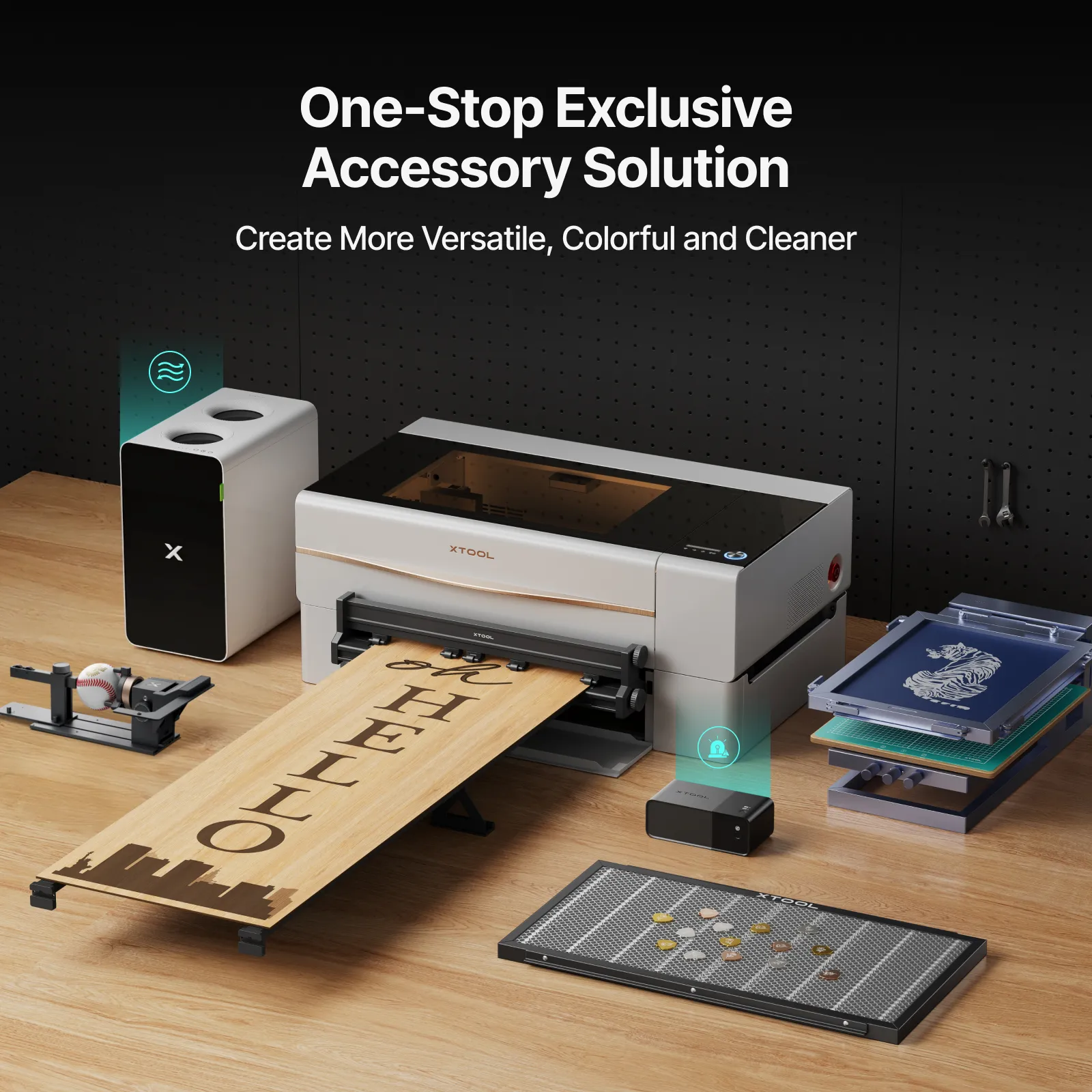 xTool P2S 55W Desktop CO2 Laser Cutter - Image 9