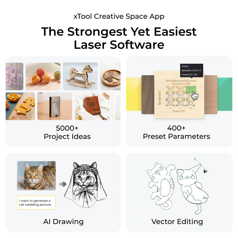 xTool S1 Enclosed Diode Laser Cutter - Image 11