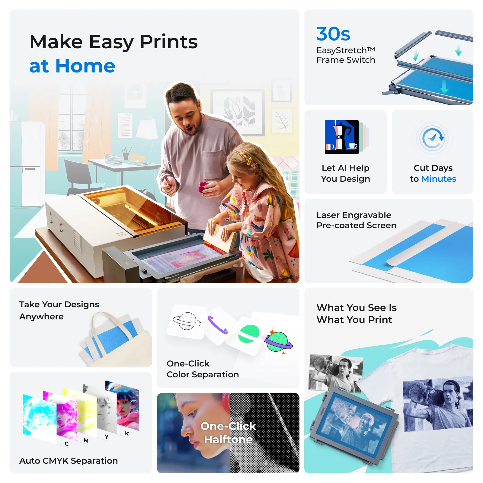 xTool Screen Printer: 1st Screen Printing Solution with Laser - Image 3