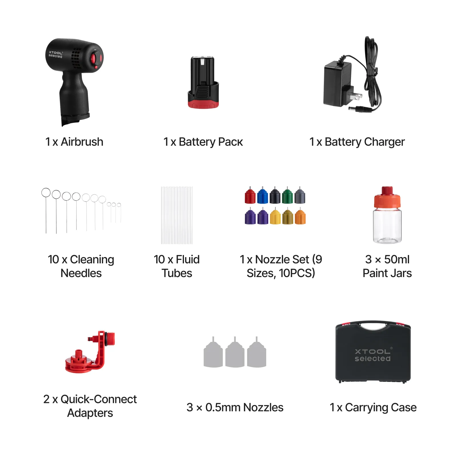 xTool Selected SnapSpray Airbrush Kit for Laser Crafters with Fast Color Switching - Image 11