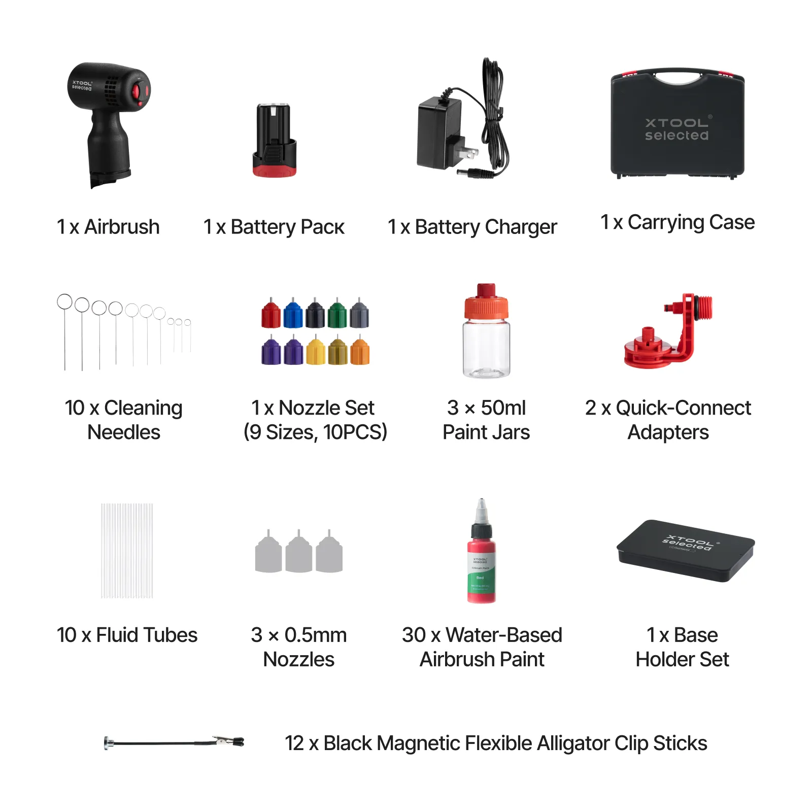 xTool Selected SnapSpray Airbrush Kit for Laser Crafters with Fast Color Switching - Image 8